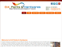 Tablet Screenshot of dkpaints.com